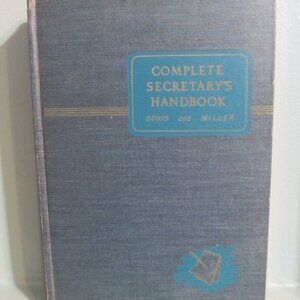 Complete Secretary's Handbook by Lillian Doris 1951 Vintage